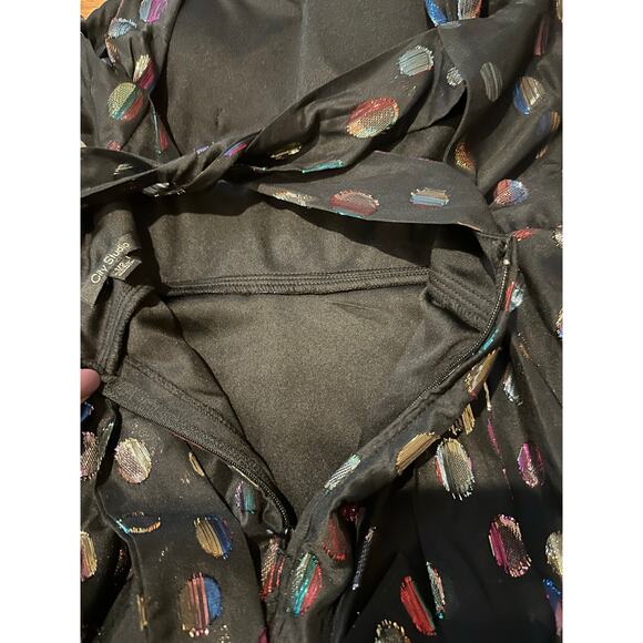 City Studios Junior's Tie Back Fit and Flare Formal Dress Black Size 1/2 NWT - Picture 4 of 10